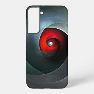 Red Swirl Artistic Modern Abstract Art Pattern #19 Samsung Galaxy Hülle