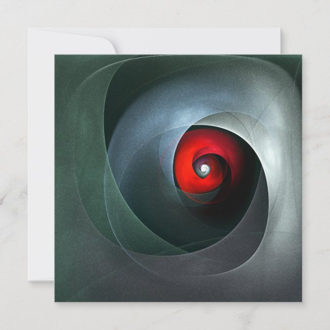 Red Swirl Artistic Modern Abstrakt Art Pattern #19 (Vorderseite)