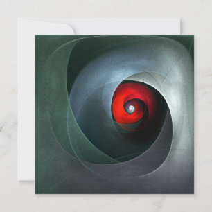 Red Swirl Artistic Modern Abstrakt Art Pattern #19
