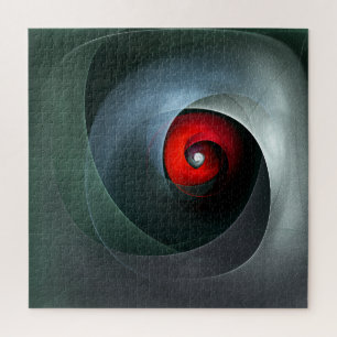 Red Swirl Artistic Modern Abstrakt Art Pattern #19