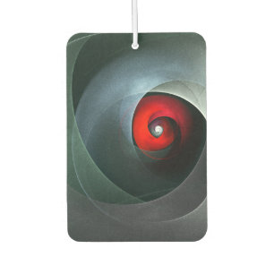 Red Swirl Artistic Modern Abstrakt Art Pattern #19 Autolufterfrischer