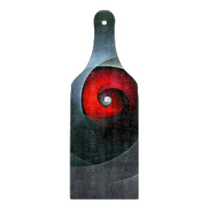 Red Swirl Artistic Modern Abstrakt Art Pattern #19 Schneidebrett