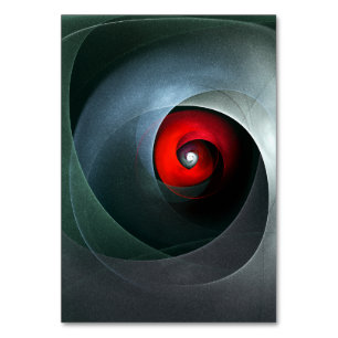 Red Swirl Artistic Modern Abstrakt Art Pattern #19 Tischnummer