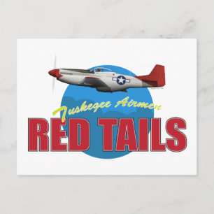 Red Tails Tuskegee Airmen Postkarte