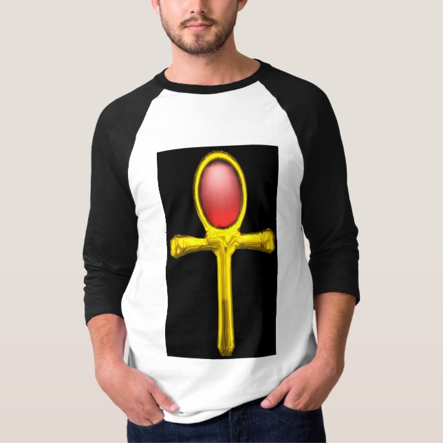 RED TALISMAN / GOLDEN ANKH T-Shirt (Vorderseite)