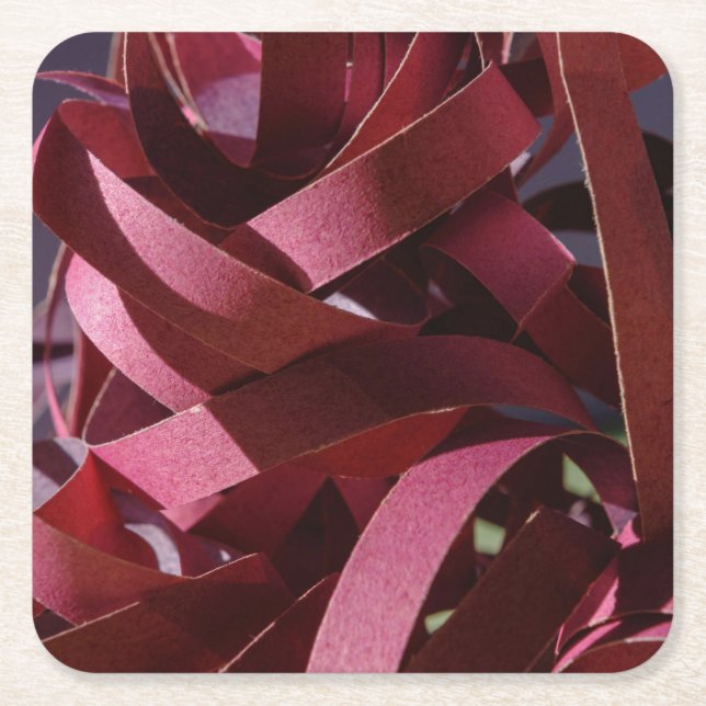 Red Tape Rechteckiger Pappuntersetzer (Vorderseite)