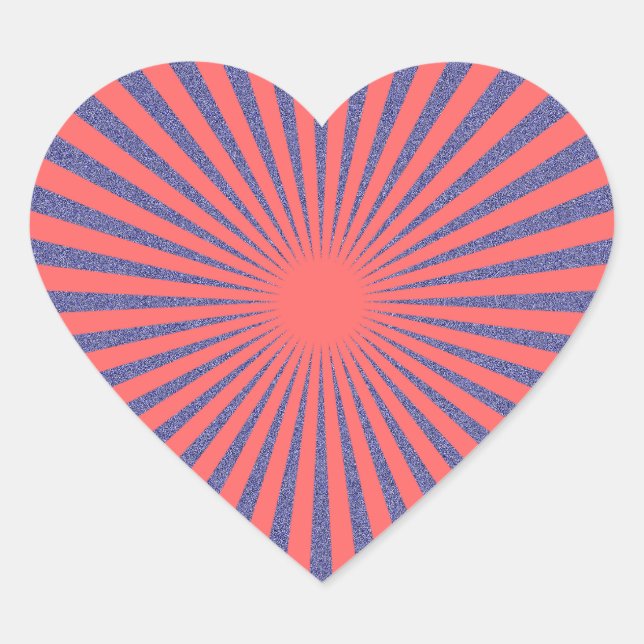 Red Target - Herz-Aufkleber (Vorderseite)