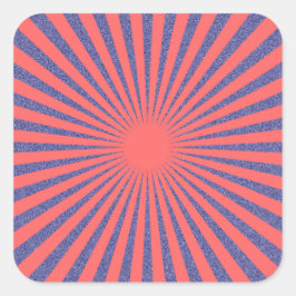 Red Target - Quadratischer Aufkleber