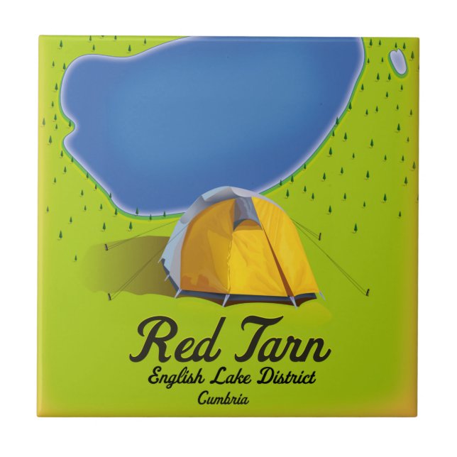 Red Tarn English Lake District Fliese (Vorderseite)