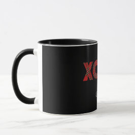 Red Tartan Christmas Pattern Tasse