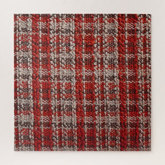 Red Tartan Fabric: Texturierter Hintergrund (Vertikal)