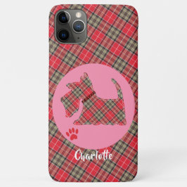 Red Tartan Kariert Scottie Dog Niedlich Dog Person Case-Mate iPhone Hülle