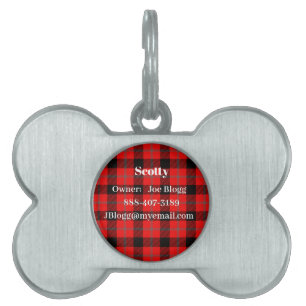 Red Tartan Kariert Tiermarke