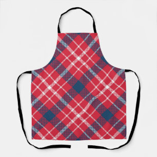 Red Tartan Karierte Schürze - Rustikales Bauernhau