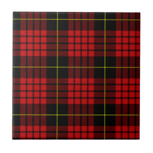 Red Tartan Keramik Tile Fliese