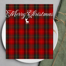 Red Tartan Scotland Nahtloses Kariertes Muster