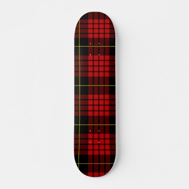 Red Tartan Skateboard (Vorne)