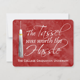 Red Tassel war den schweren Uni-Abschluss wert Einladung