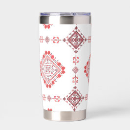 Red Tatreez Thobe Dress Thermobecher