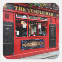 Red Temple Bar pub in Dublin