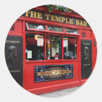 Red Temple Bar pub in Dublin
