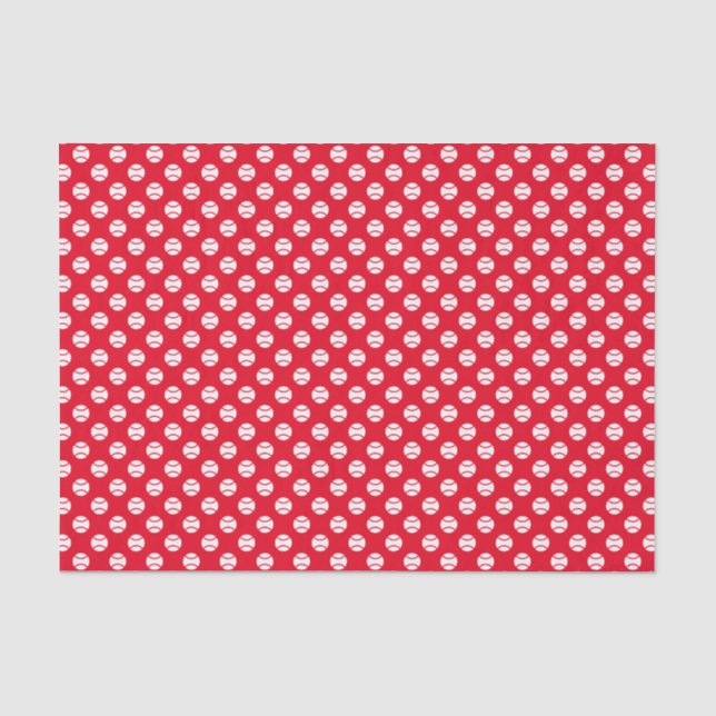 Red tenball drucken Weihnachtsgeschenk Geschenkpap Seidenpapier (Vorderseite)