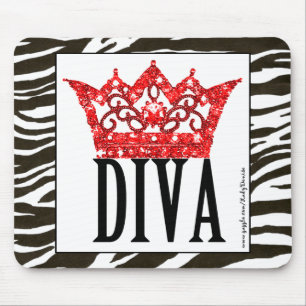 Red Tepet Diva Mousepad