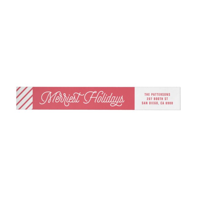 Red The Merriest Holidays Typografy Weihnachten (Person)