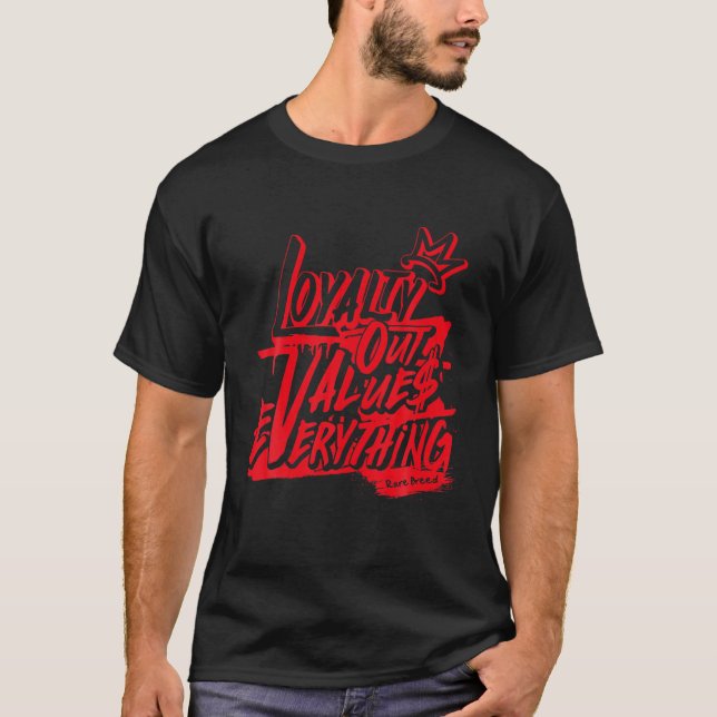 Red Thunder 4S T-Shirt Hiphop Streetwear Shoes 4 R (Vorderseite)
