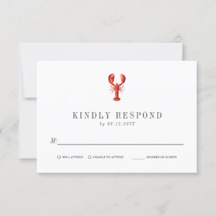 Red Tide   Hummer Themed   Hochzeit RSVP Red Karte