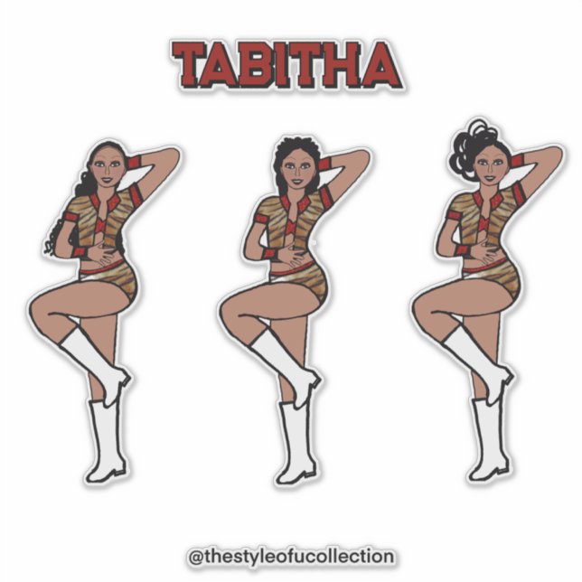 Red Tiger Dancer #1 Aufkleber (Vorderseite)