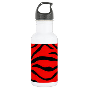 Red Tiger Pattern Trinkflasche