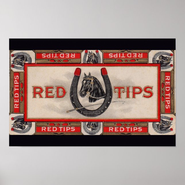Red Tips Zigarrenlabel Poster (Vorne)
