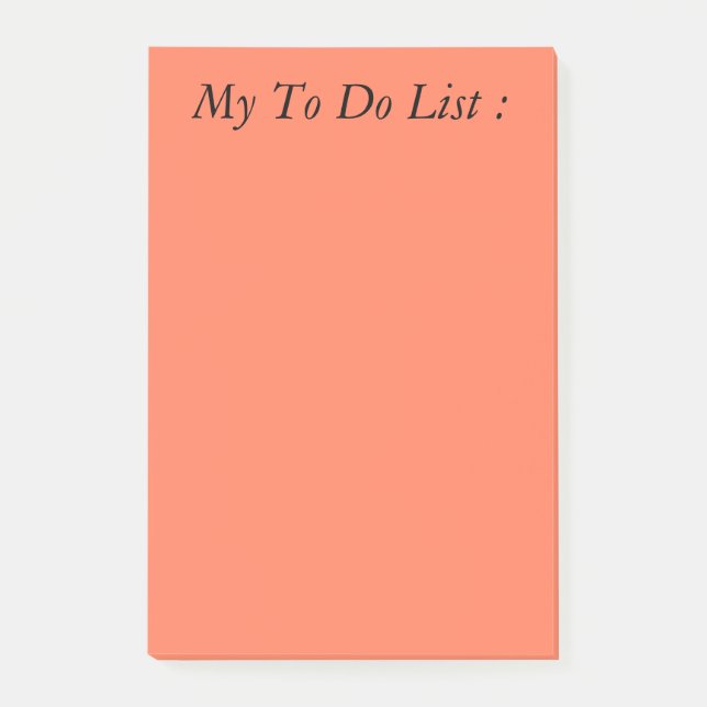 Red To Do List Postit Post-it Klebezettel (Vorderseite)