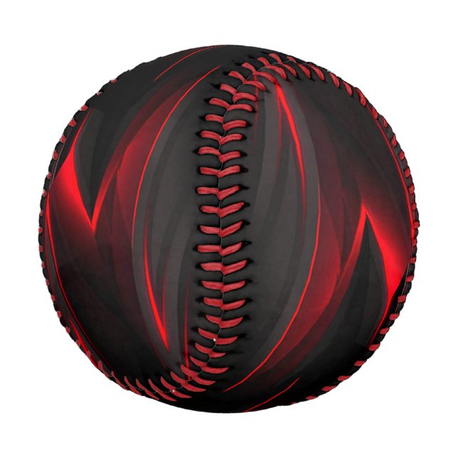 Red to Point Abstract Design Baseball (Schrägansicht)