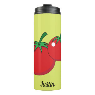 Red Tomato Name oder Text hinzufügen Thermosbecher