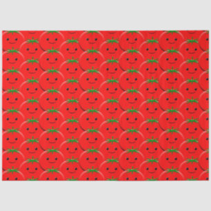 Red Tomato Pattern Seidenpapier