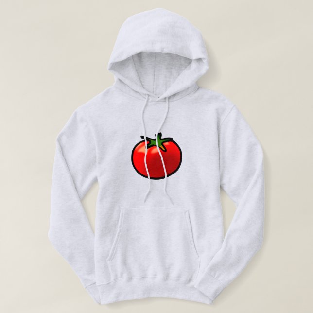 Red Tomato Whimsical Custom Art Hoodie (Design vorne)