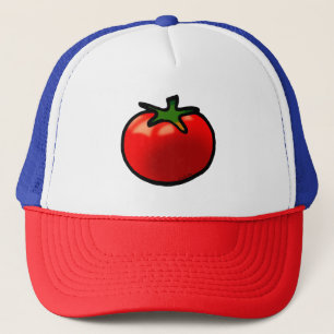 Red Tomato Whimsical Custom Art Truckerkappe