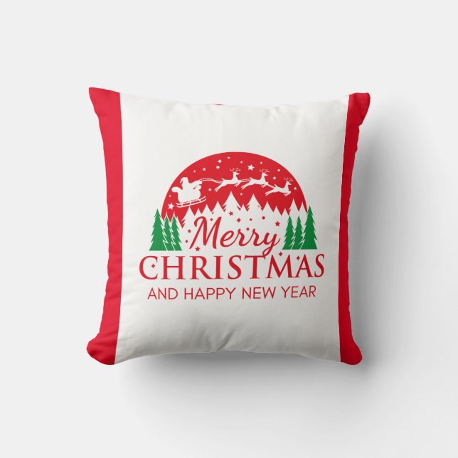 Red Top Coussin de Noël de qualité pour cadeau ou  (Recto)