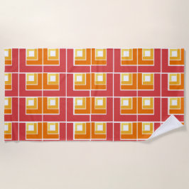 Red Topsy Turvy Strandtuch