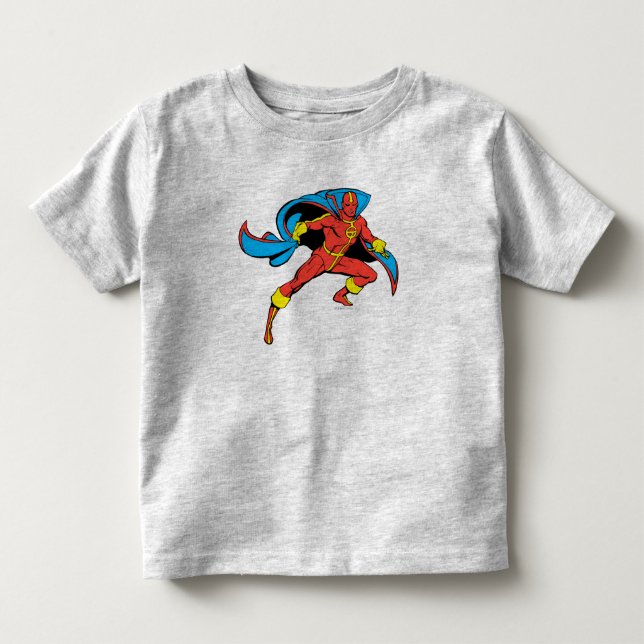 Red Tornado Cape Pose Kleinkind T-shirt (Vorderseite)