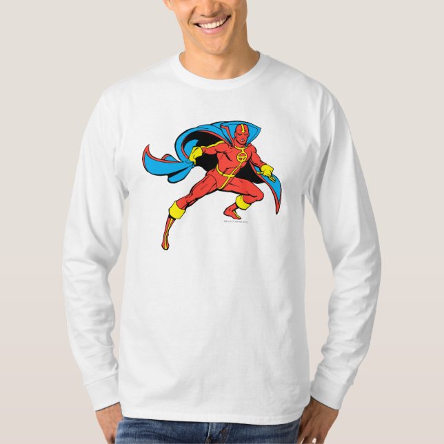 Red Tornado Cape Pose T-Shirt (Vorderseite)