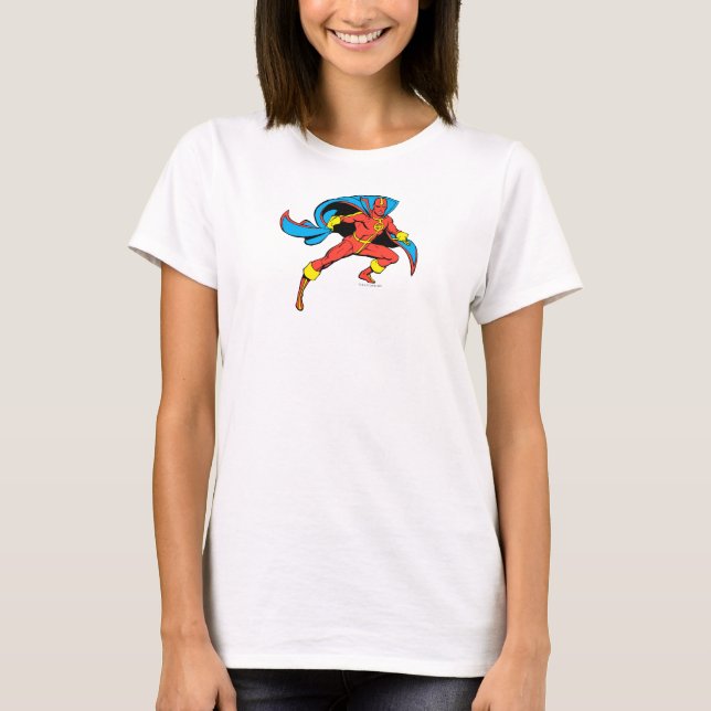 Red Tornado Cape Pose T-Shirt (Vorderseite)