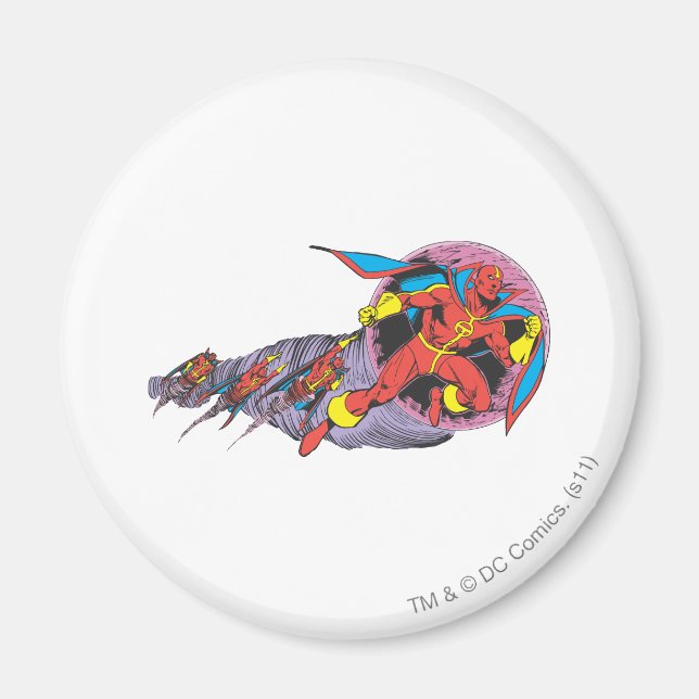 Red Tornado in Wind Motion Magnet (Vorne)