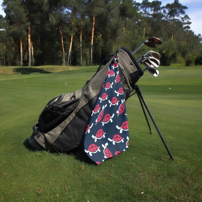 Red Tortoise Golfhandtuch (Golf Towel)