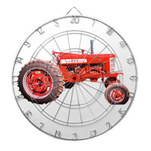 Red Tractor Dart Board Dartscheibe