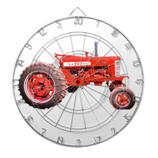 Red Tractor Dart Board Dartscheibe