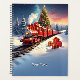 Red Train Christmas Tree Holiday Planner Planer