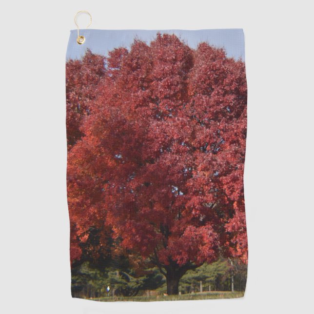 Red Tree Golf Towel Golfhandtuch (Vorderseite)